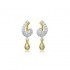 Beautifully Crafted Diamond Necklace & Matching Earrings in 18K Yellow Gold with Certified Diamonds - TM0181P